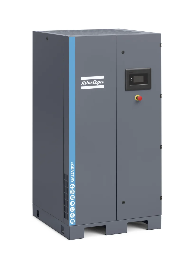 Compressore a vite lubrificato 22 kW 10 bar GA22VSDS P A 10 meac 400V rsd Abac
