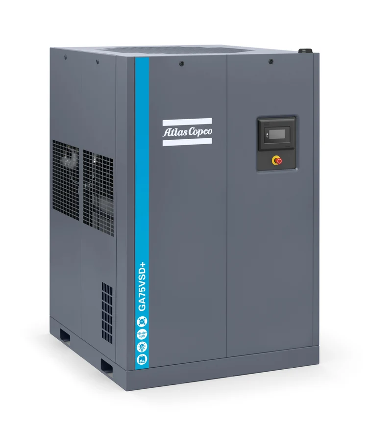 Compressore a vite lubrificato 75 L 75 kW 13 bar GA75LVSD+FF W 13 meaa 400 50 Abac