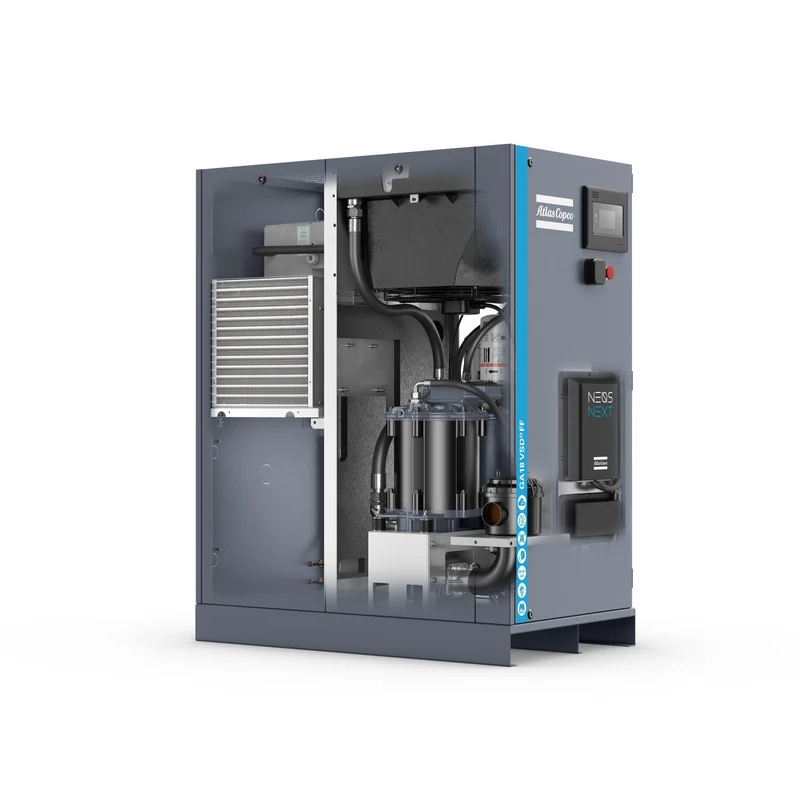 Compressore a vite lubrificato 18 kW 13 bar GA18VSDS FF 13 meaa 400V Abac