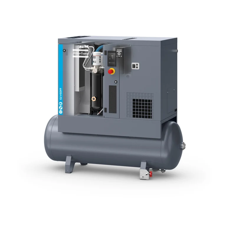 Compressore a vite lubrificato 2,2 kW 8 bar G2VSDFF-116 460/60 TM meaf Abac