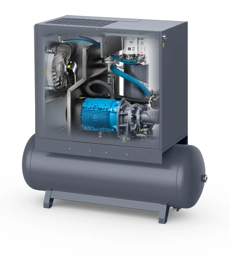 Compressore a vite lubrificato a vite lubrificato 22 kW 13 bar GA22P 13 400/50 TM CE Abac