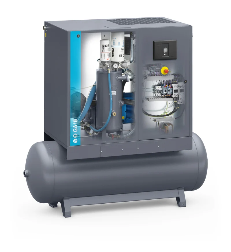 Compressore a vite lubrificato a vite lubrificato 15 kW 13 bar GA15P 13 400/50 TM CE Abac