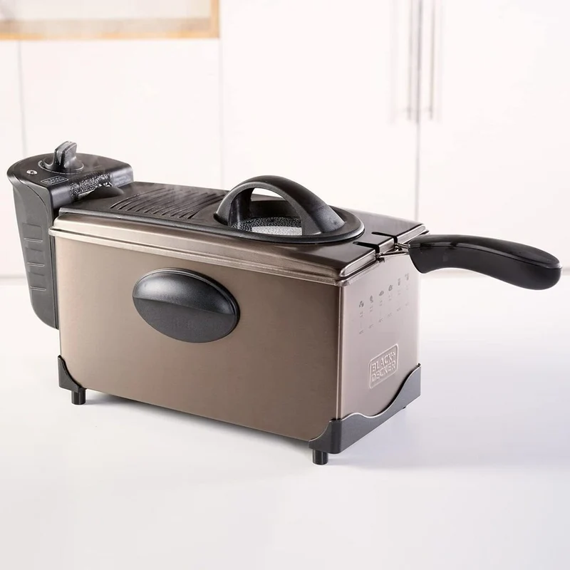 Freidora de aire Black & Decker ES9730040B 2100 W 3 L Gris