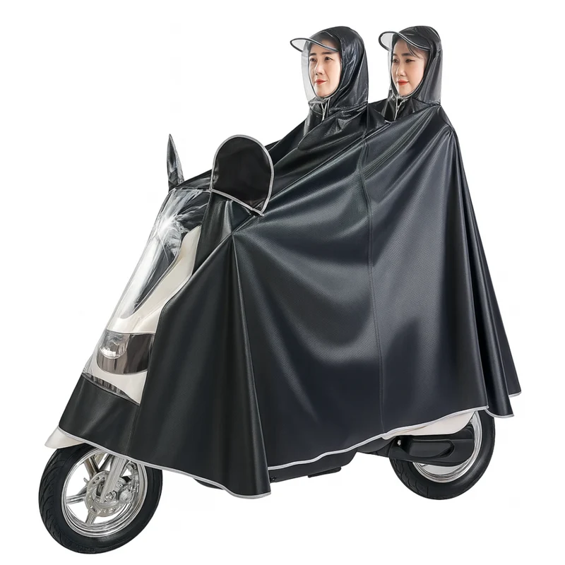 Miomu Poncho Impermeable para Motocicleta de Doble Capa
