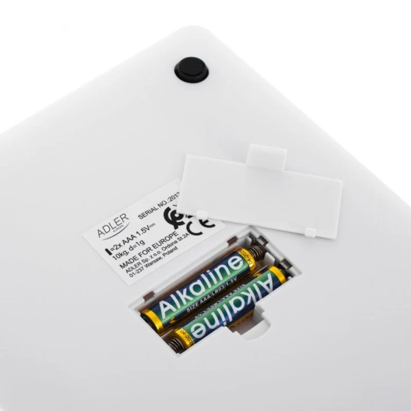 báscula de cocina Adler AD 3173w Blanco 10 kg