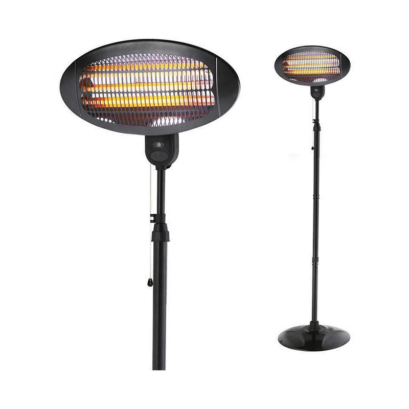 Calefactor de cuarzo EDM 07091 07091 Negro 2000 W 49,6 x 15,6 x 24,2 cm