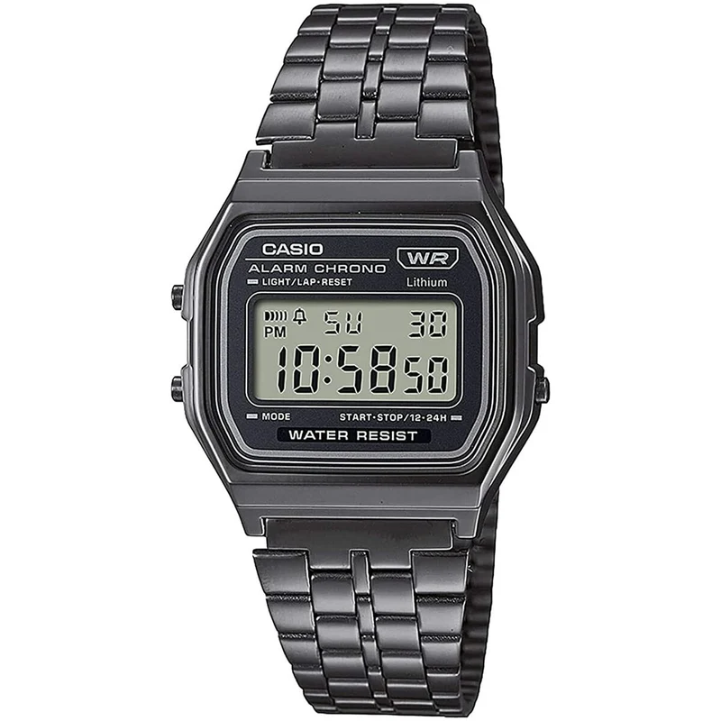 Reloj Unisex Casio A158WETB-1AEF Vintage Gris Multifunción