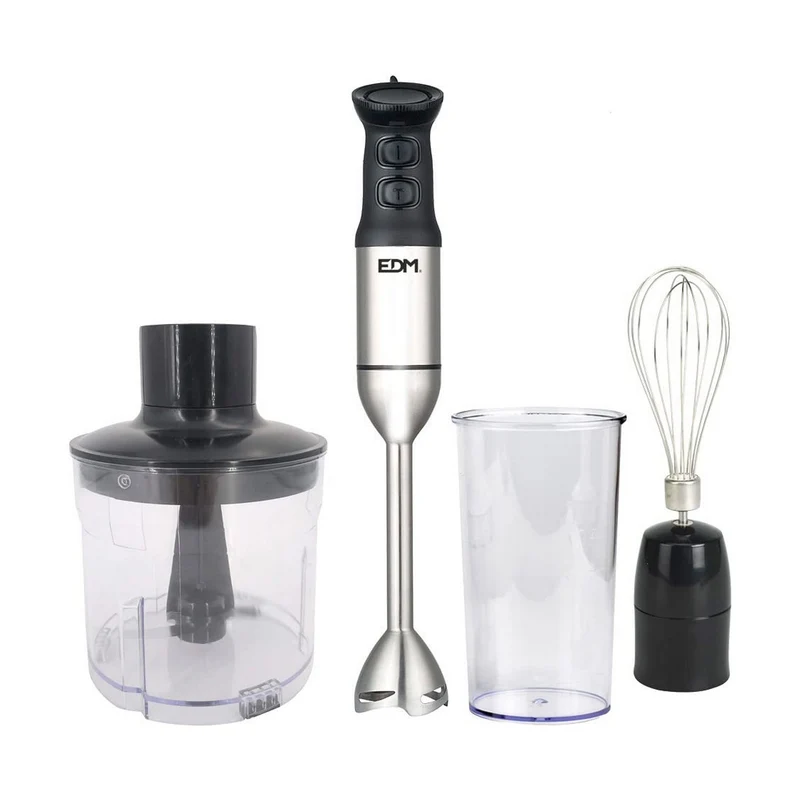 Batidora de mano EDM 07648 Negro Plata