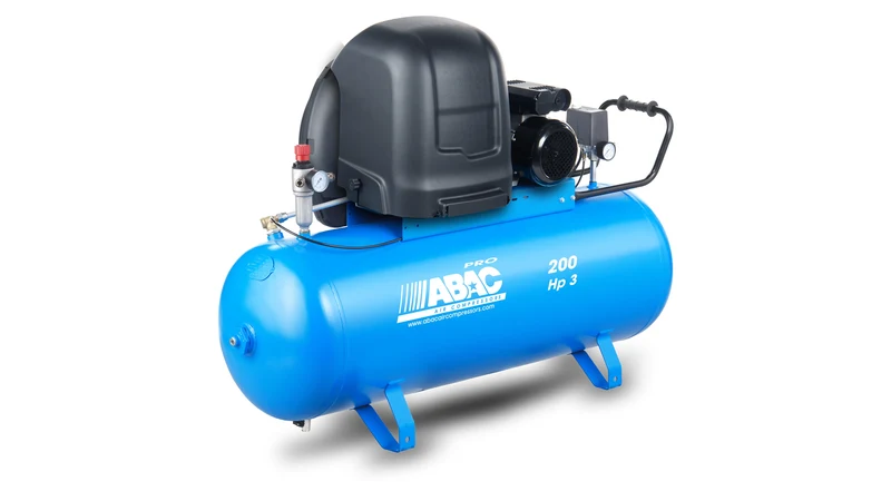 Compressore a pistoni silenziato S A39B 3 HP su serbatoio 200 l, trifase Abac