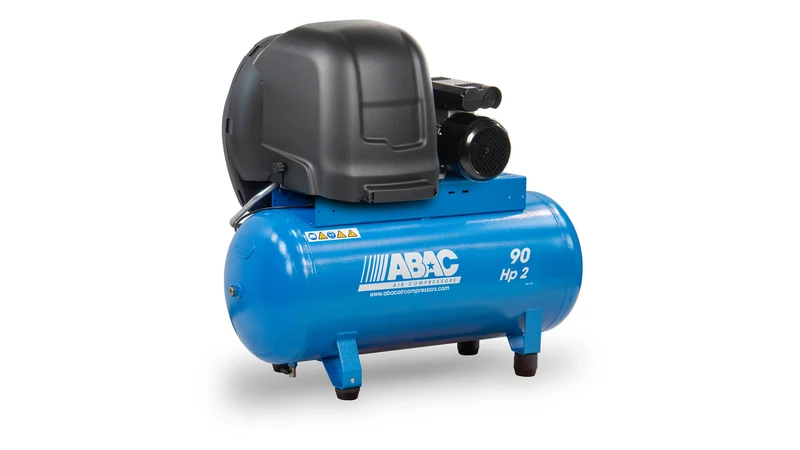 Compressore a pistoni silenziato S A29B 2 HP su serbatoio 90 l, monofase Abac