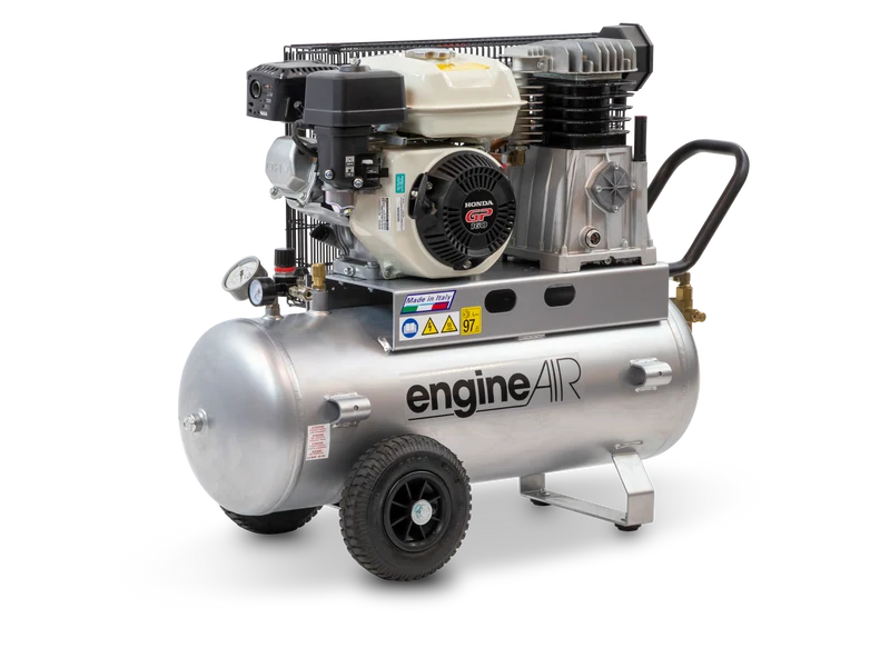 Compressore a pistoni con motore endotermico EngineAir 5/50 - Alimentazione a benzina Abac