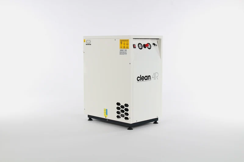 Compressore a pistoni oil-free CleanAir CLR con essiccatore 2 HP, serbatoio 30 l, 8 bar Abac