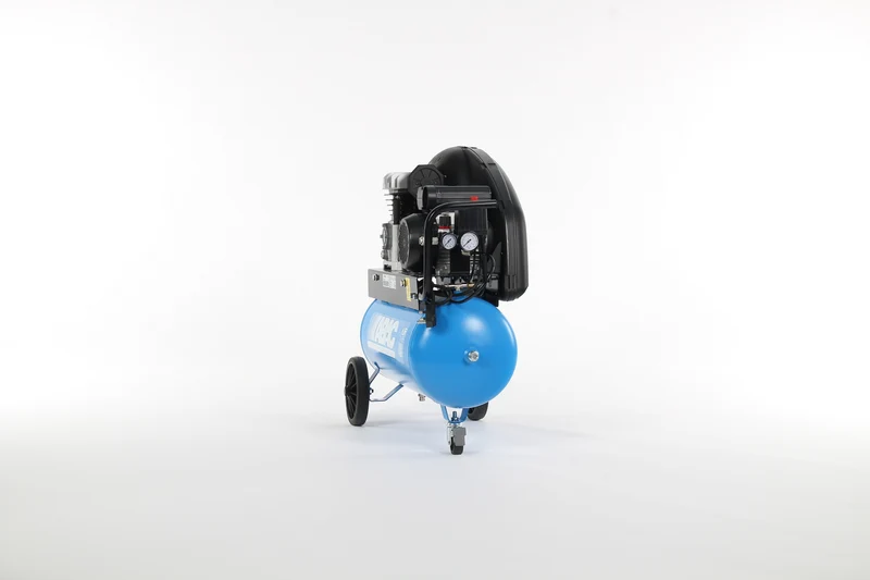 Compressore a pistoni a cinghia Extensive A29B 2 HP su serbatoio 50 l, monofase, carrellato Abac
