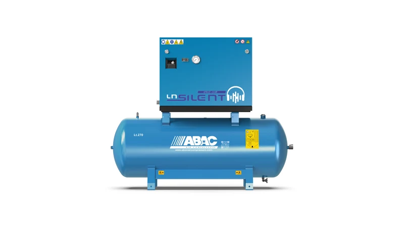 Compressore a pistoni silenziato professionale LN1 A49B 5,5 HP su serbatoio 500 l Abac