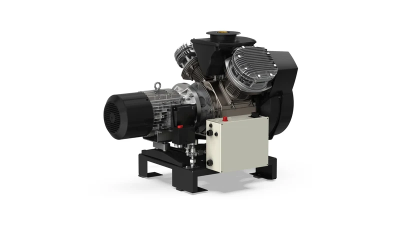 Compressore a pistoni oil-free Industrial Tech ATF 10 HP 10 bar su basamento Abac