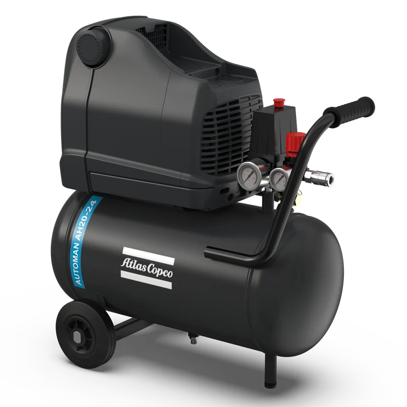 Compressore a pistone a trasmissione diretta 2 HP 10 bar AH20 24 DOL 230/1/50 CE Abac