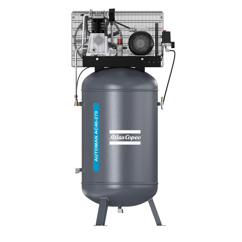 Compressore a pistone bistadio a cinghia 4 HP 11 bar AC40E270V 400/3/50 Abac